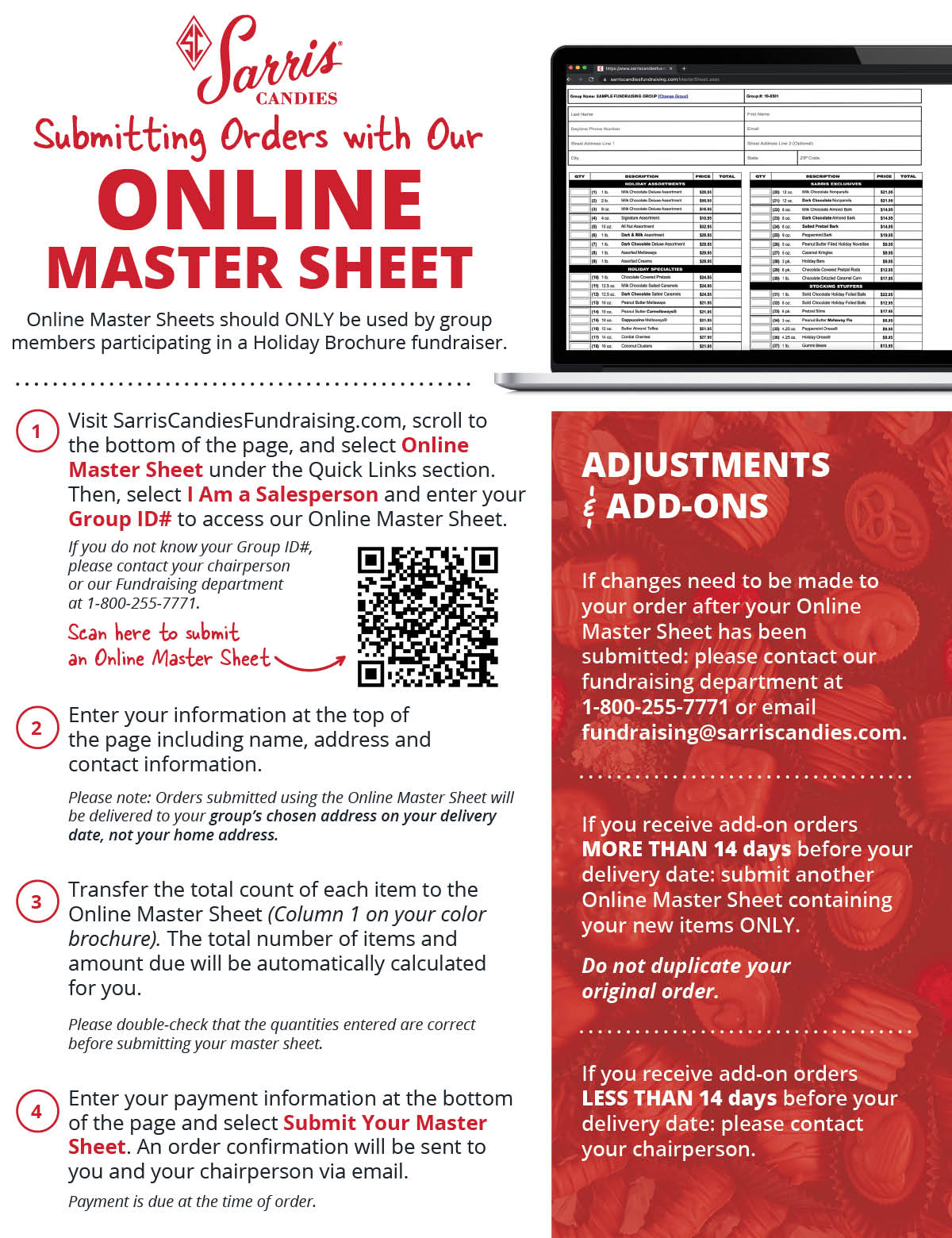 Online Master Sheet Instructions