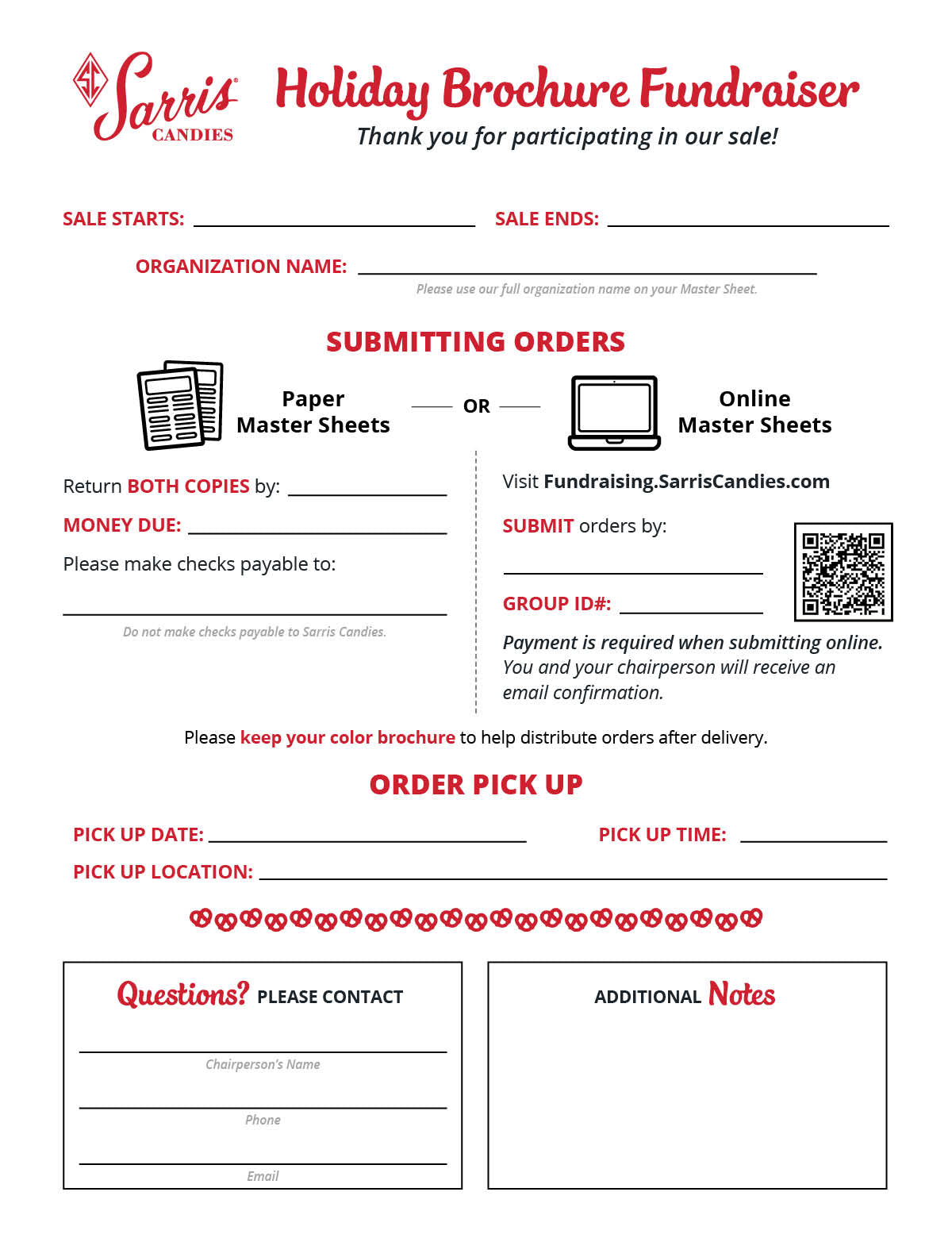 Holiday Brochure Informative Letter